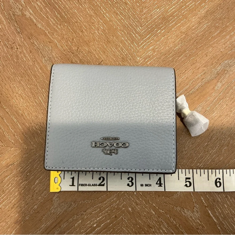 Coach Light Blue Leather Wallet - Picture 4 of 5